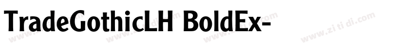 TradeGothicLH BoldEx字体转换
